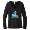 Women's Long Sleeve V Neck Tee Thumbnail