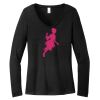 Women's Long Sleeve V Neck Tee Thumbnail